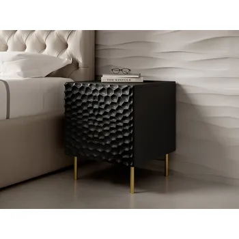 Noční stolek Set 2x noční stolek MACARIO - černý