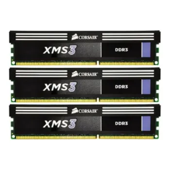 Operační paměť Corsair XMS3 12GB (Kit 3x4GB) 2000MHz DDR3, CL9 (9-10-9-27) 1.65V, chladič, XMP
