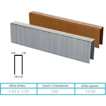 Hřebík Spona 489/94 - 25 mm ZN