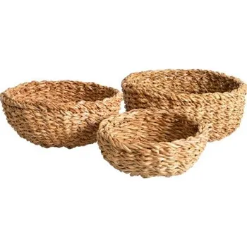 Nákupní košík košík kulatý velký pr.30x13cm mořská tráva