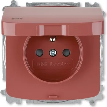 vypínač Zásuvka Tango ABB 5519A-A02997 R2 jednoduchá vřesově červená krytí IP44 (5519A-A02997 R2)