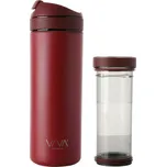 Termohrnek s infuzérem RECHARGE ANYTIME 460 ml, malinová, Viva Scandinavia - doprava zdarma od 2999 Kč