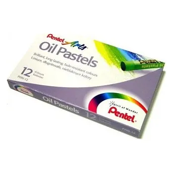 Olejové pastely kulaté Pentel 12ks (Olejové pastely kulaté Pentel 12ks)