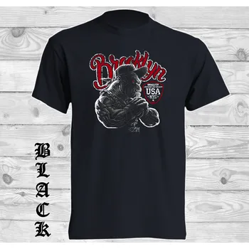 Chlapecké tričko detske-levne-bavlnene-tricko-potisk-Brooklynsky-boss Barva: Black -černá, velikost: 152