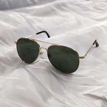 Sluneční brýle Sluneční brýle AO General GN305 zlaté / zelená skla 58 mm