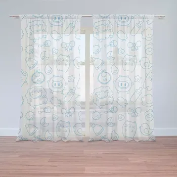 Záclona Záclony Kreslení: 2 ks - 150x250 cm - Sablio