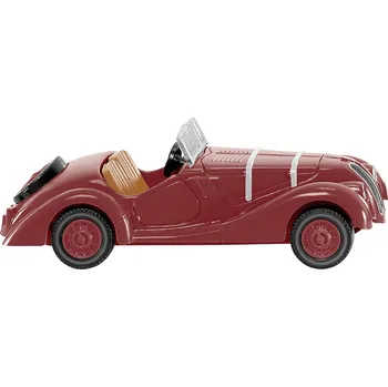 Modelová železnice Wiking 082804 H0 model osobního automobilu BMW 328, vínově červená