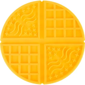 Waffle podložka k olizování - Ø 19,5 x V 1 cm