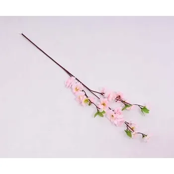 umělá květina Umělá kvetoucí větev jabloně 64 cm, světle růžová