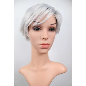Paruka Wigorous Klaudia - krátká šedá paruka