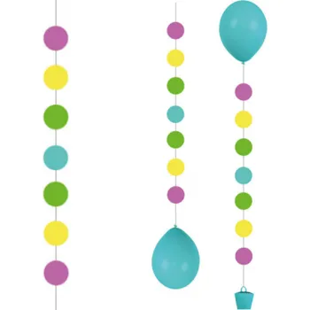 Balónek Amscan / Reithmüller Balonkové ozdoby stuhy s puntíky 1 m, 3 ks