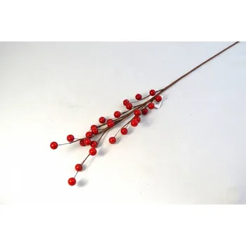 Vánoční dekorace Vánoční větev bobule 65 cm