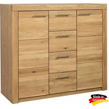 Komoda Velká a vysoká komoda z masivu Stefi - Divoký masivní dub Kód: mel4d