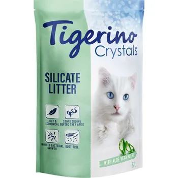 Podestýlka pro kočku 3x5l Tigerino Crystals Aloe Vera kočkolit