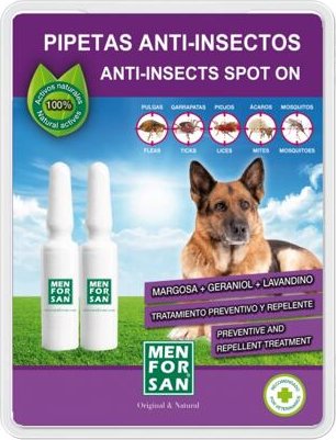 MenForSan Antiparazitní pipeta pro psy balení 2 x 1,5 ml | Krmivo pro psy