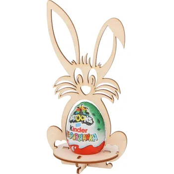 Velikonoční dekorace Dřevěná Velikonoční dekorace zajíček KINDER galanteriadrew