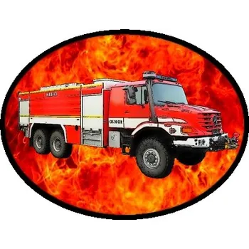 Nášivka nášivka Mercedes-Benz ZETROS 6x6 Obdélník (hasičské nášivky)