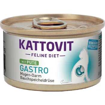 Krmivo pro kočku 24x85g Kattovit Gastro - krůtí