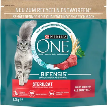 Purina One Bifensis Adult Sterilcat Beef, 1,4 kg