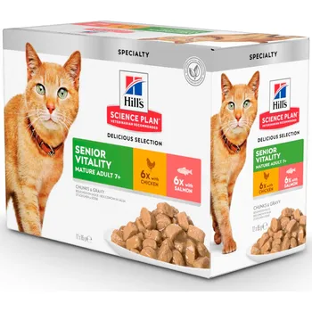 Krmivo pro kočku 48x85g Hill's Science Plan Mature Adult 7+ Senior Vitality
