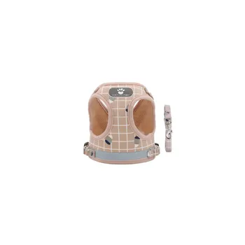 Postroj pro psa Postroj pro kočky a malé psí plemena s nastavitelným obojkem, vel XL, růžová