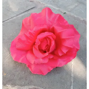 umělá květina Květ růže 10 cm, červená