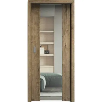 Interiérové dveře SAPELI HARMONIE KOMFORT M40 - CPL LAMINÁT - POSUVNÉ DVEŘE VČ. ZÁRUBNĚ - dub sherwood Průchozí šířka (cm): 70, Průchozí výška (cm): 197, Typ skla: Čiré sklo