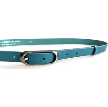 Opasek PENNY BELTS Kožený opasek 20-175-57 modrý - 95 cm