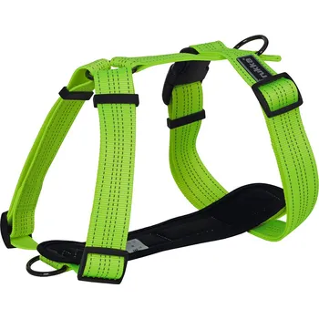 Postroj pro psa Rukka® Form Neon postroj, žlutý - velikost L: obvod hrudníku 80 - 130 cm, šířka 40 mm