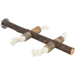 Trixie přírodní bidýlko s provázky - D: 25 cm, Ø cca. 25 mm