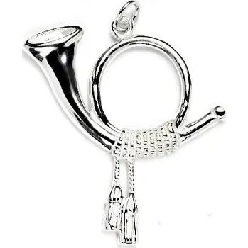 Přívěsek Stříbrný přívěsek poštovní trubka - P994 (Stříbrná trumpeta)