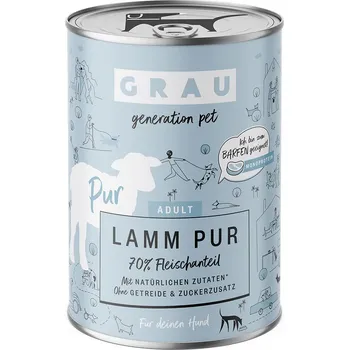 Krmivo pro psa 12x400g GRAU krmivo pro psy - jehněčí s lněným olejem