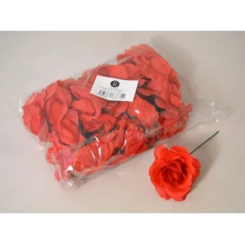 umělá květina Růže vazbová 5 cm červená