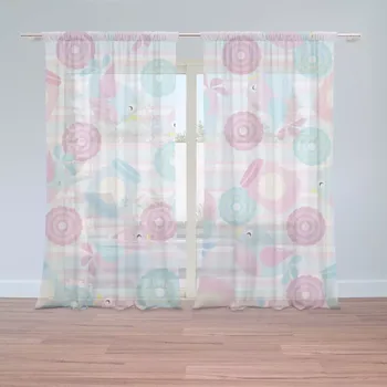 Záclona Záclony Roztomilí ptáčci: 2 ks - 150x250 cm - Sablio