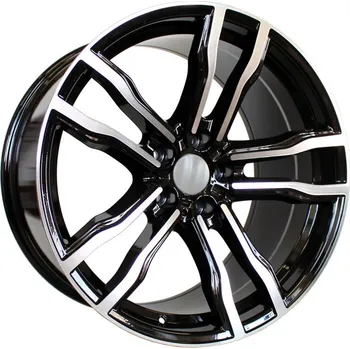 Alu kolo Alu kola Racing Line BY588, 19x9 5x120 ET48, černá + leštění (zátěžová) vhodné pro BMW X5 (do 2018), BMW X6 (do 2019)