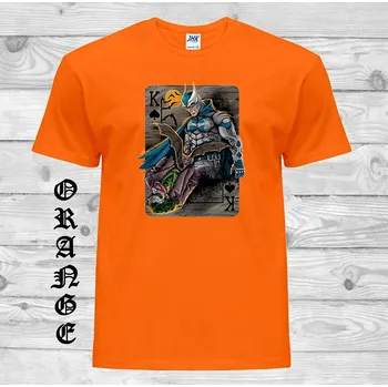 Chlapecké tričko detske-levne-bavlnene-tricko-potisk-Batman-Joker Barva: Orange - oranžová, velikost: 164