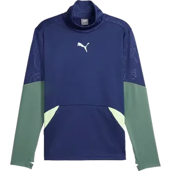 Chlapecká mikina Dětská mikina Puma individualWINTERIZED Top modro-zelená