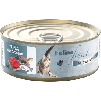 Krmivo pro kočku 85g Feline Finest - tuňák s kanicem