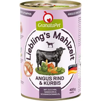 Krmivo pro psa 24x400g GranataPet Liebling's Mahlzeit - hovězí Angus s dýní