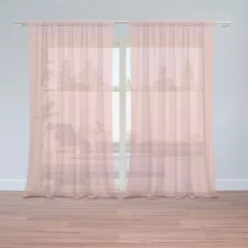 Záclona Záclony Lososová: 2 ks - 150x250 cm - Sablio