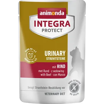 Krmivo pro kočku 48x85g animonda Integra Protect Adult Urinary močové kameny s hovězím