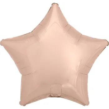 Balónek Amscan / Reithmüller Balonek fóliový hvězda růžově zlatá, 45 cm