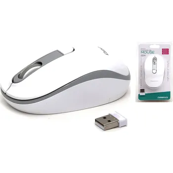 Myš Omega mouse bezdrátová OM220WG bílo-šedá