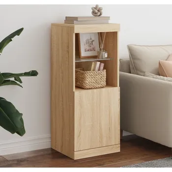 Příborník do zásuvky vidaXL Příborník s LED osvětlením 41 x 37 x 100 cm [836689] Barva: dub sonoma