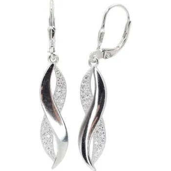 Náušnice Stříbrné náušnice s klasickým zapínáním