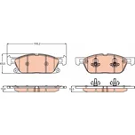 Sada brzdových destiček, kotoučová brzda RAP BRAKES GDB2167