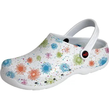 Pracovní obuv Dian Pantofle Eva Bílá/Potisk 37