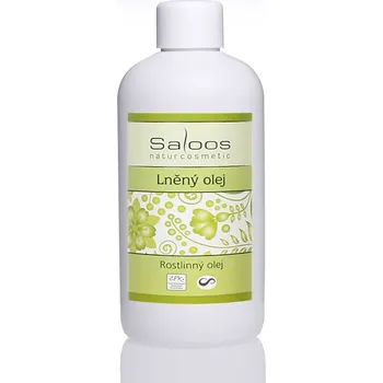 Rostlinný olej Saloos Lněný olej lisovaný za studena 250 ml