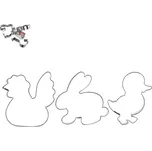 Sada vykrajovátek ORION Velikonoce I 3ks