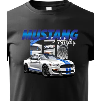 Chlapecké tričko Dětské tričko Ford Mustang Shelby, Barva Černá, Velikost 158 cm/12 roků, Canvas Dětské tričko Bezvatriko.cz 2325